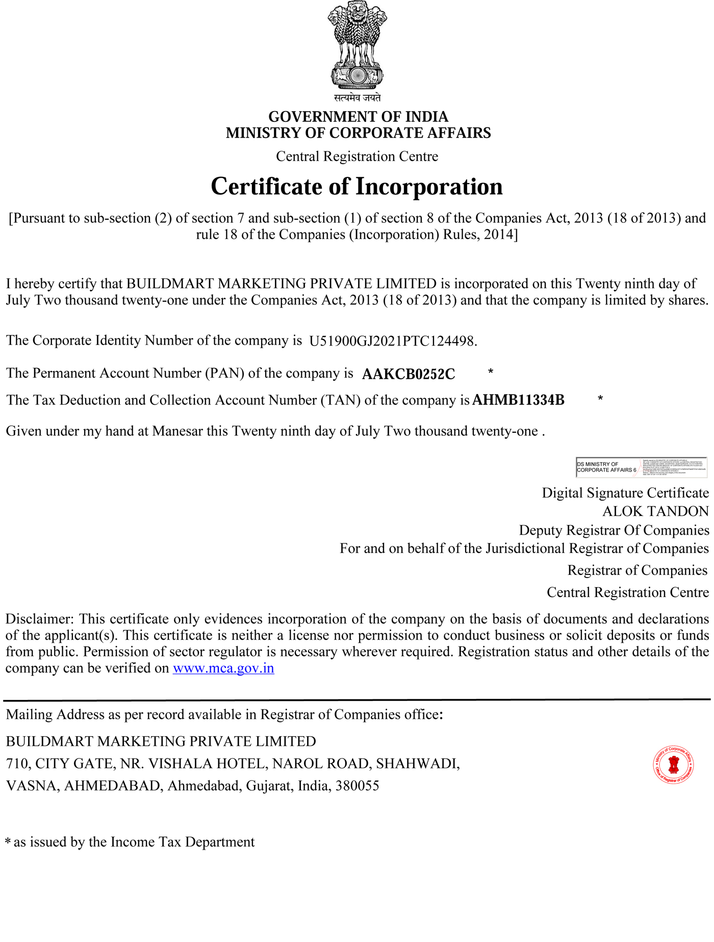 Legal Document Buildmart Marketing Pvt Ltd legal-document-buildmart-marketing-pvt-ltd