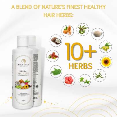 Birch And Lily Herbal Hair Oil (200ml) Hair Oils