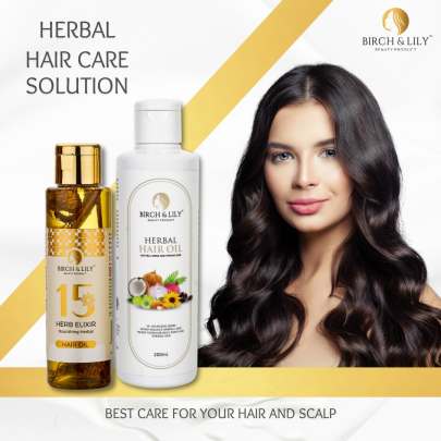 Birch And Lily Herbal Hair Oil (200ml) Hair Oils