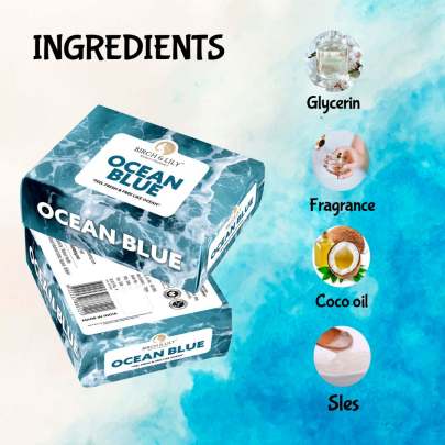 Birch And Lily Ocean Blue Soap (75gm) Soaps & Bodywashes