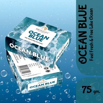 Birch And Lily Ocean Blue Soap (75gm) Soaps & Bodywashes