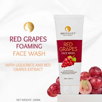 Birch And Lily Red Grapes Face Wash (100ml) Facewashes & Scrubs