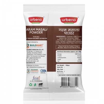 Urbeno Garam Masala Powder (100gm)  Masala
