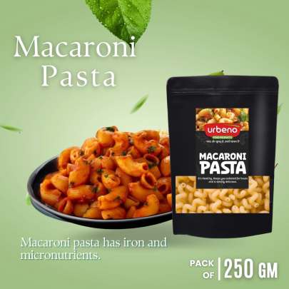 Urbeno Macaroni Pasta (250gm) Snacks & Fryums
