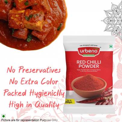 Urbeno Red Chilli Powder (200gm) Masala